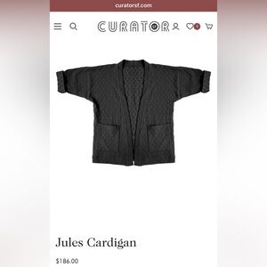 Curator SF Jules Cardigan in black